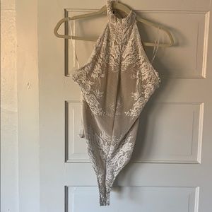 Backless free people bodysuit